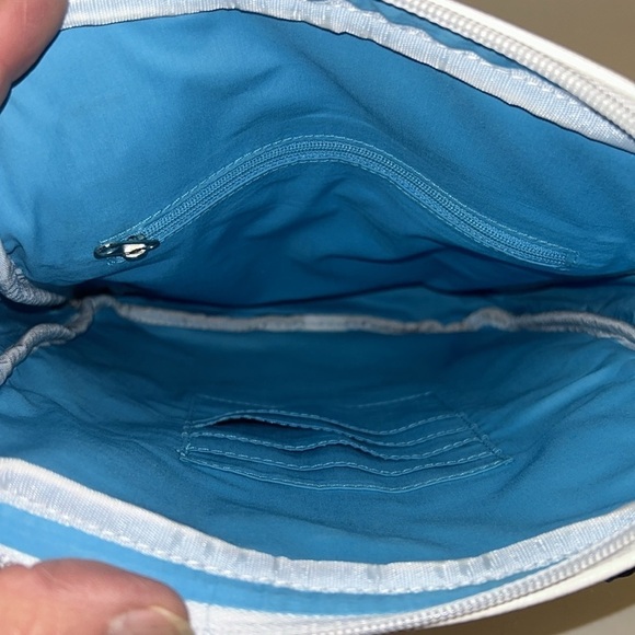 Miche Vegan Tan & White Splatter Convertible Handbag - Picture 5 of 10